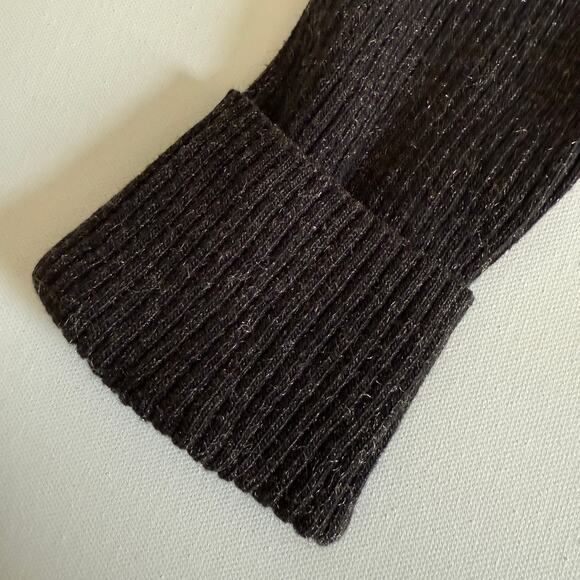 90s Vintage DIESEL Brown and Orange Chest Stripe Crew Neck Ribbed Sweater Medium - Picture 4 of 8